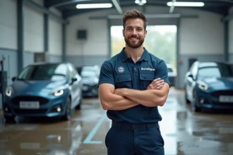 Spécialistes conseillant pour le succès d'une station de lavage auto