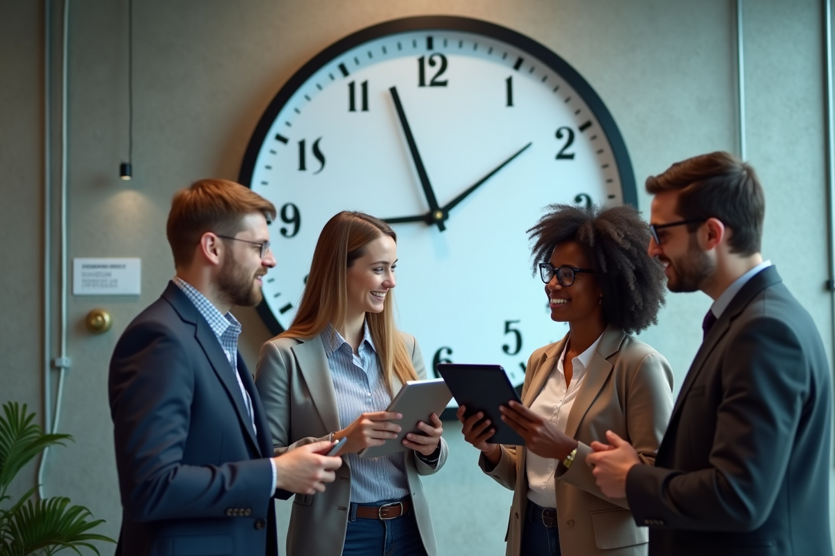 horloge travail